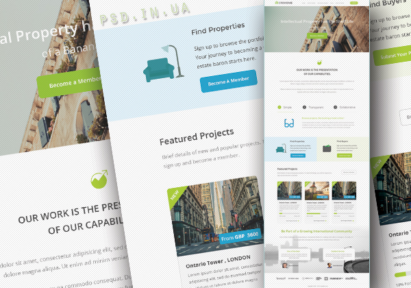 Макет Landing Page для бизнеса